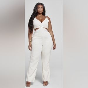 Fashion To Figure Sleevless Cutout Jumpsuit